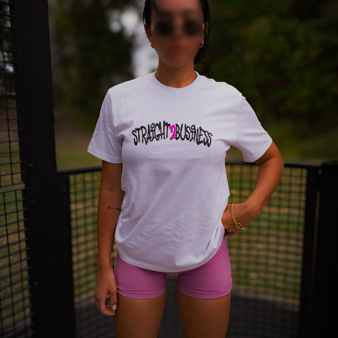 Straight to Business-White/Pink